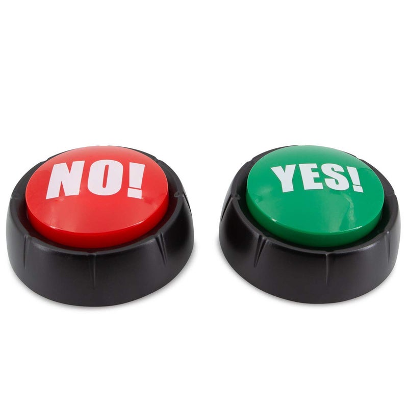 bulk buys Talking Yes & No Buzzer Buttons - Pack of 2 - Image 2